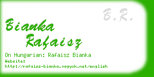 bianka rafaisz business card